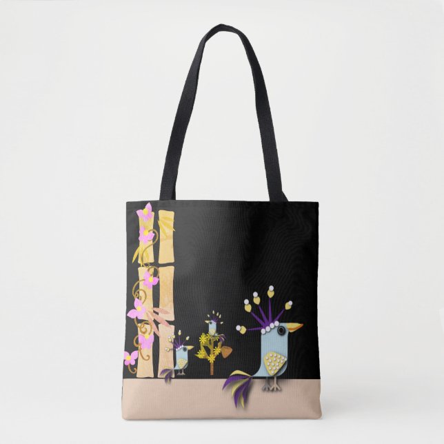 Funny Imaginary Birds   Tote Bag (Front)