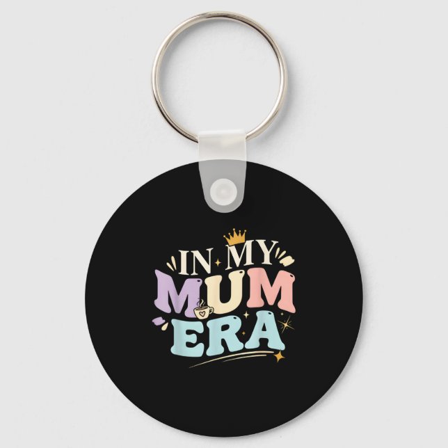 Funny In My Blue Mum Era Cool Mom Mother's Day  Key Ring (Front)