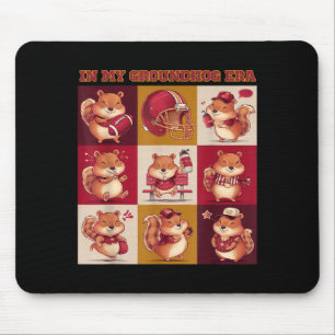 Funny In My Groundhog Era Football Happy Groundhog Mouse Pad