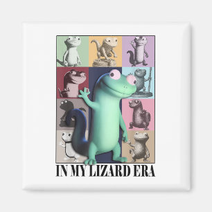 Funny In My Lizard Era Meme Animal Women Men _1 Magnet