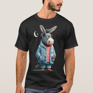 Funny in pajama for sleepwear and donkeys  T-Shirt