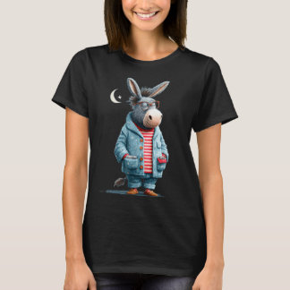 Funny in pajama for sleepwear and donkeys  T-Shirt