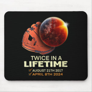 Funny In Womens Solar Eclipse Twice Lifetime Mouse Pad