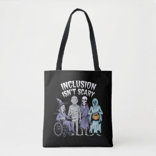Funny Inclusion Isn't Scary Teacher Halloween 2024 Tote Bag