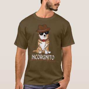 Funny Incorgnito Corgis Dog Incognito Pun  T-Shirt