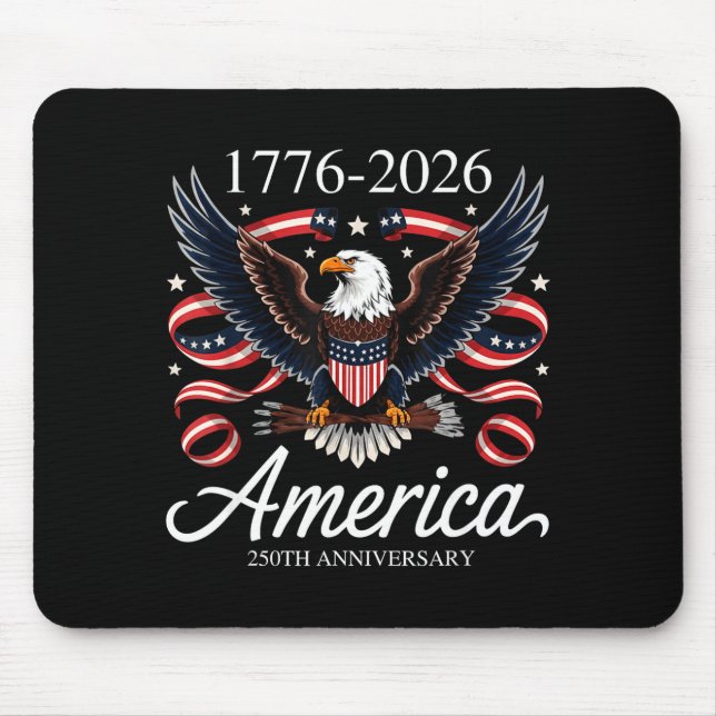 Funny independence day 4th of july 1776-2026 250th mouse pad (Front)