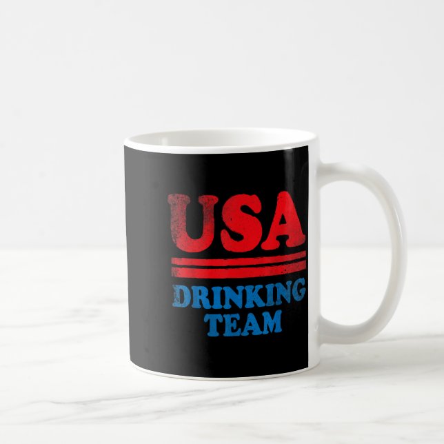 Funny Independence Day apparel USA Drinking Team Coffee Mug (Right)