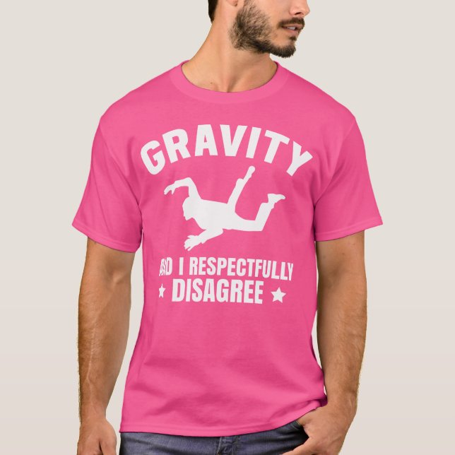 Funny Indoor Skydiving T-Shirt (Front)