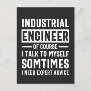 Funny Industrial  Engineer Gift Holiday Postcard