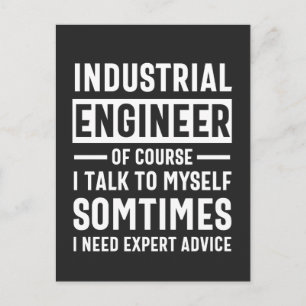 Funny Industrial Engineer Gift Holiday Postcard