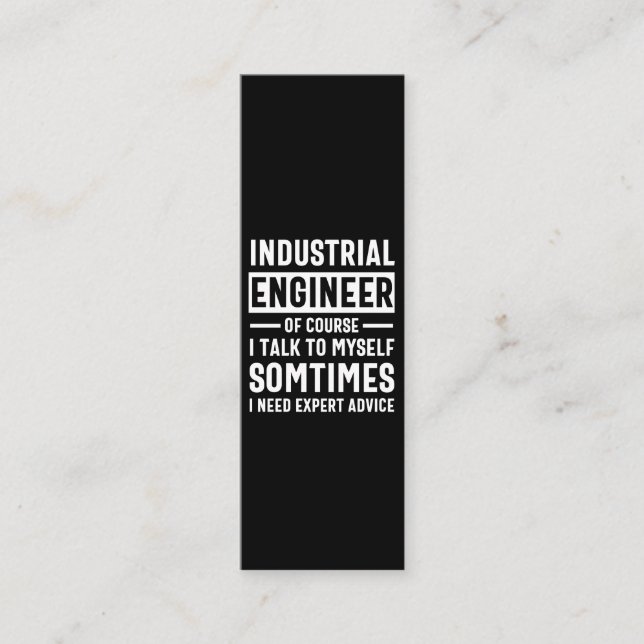 Funny Industrial  Engineer Gift Loyalty Card (Front)