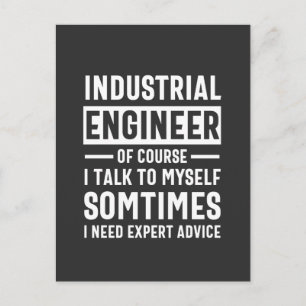 Funny Industrial Engineer Gift Postcard