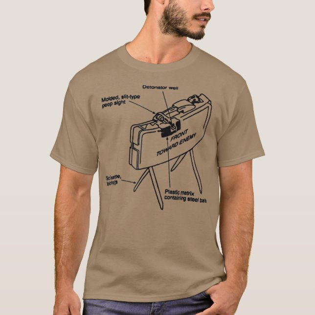 Funny Infantry Claymore Mine  0311 11B T-Shirt (Front)