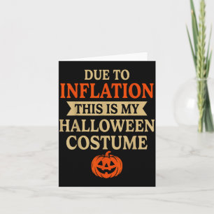 Funny Inflation Halloween Costume Couple Matching  Card