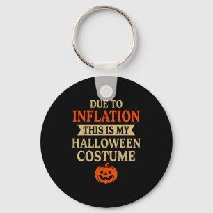 Funny Inflation Halloween Costume Couple Matching  Key Ring