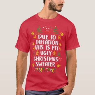 Funny Inflation Sarcasm Ugly Christmas Sweater Men