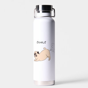 Funny Inhale Exhale Dog Water Bottle