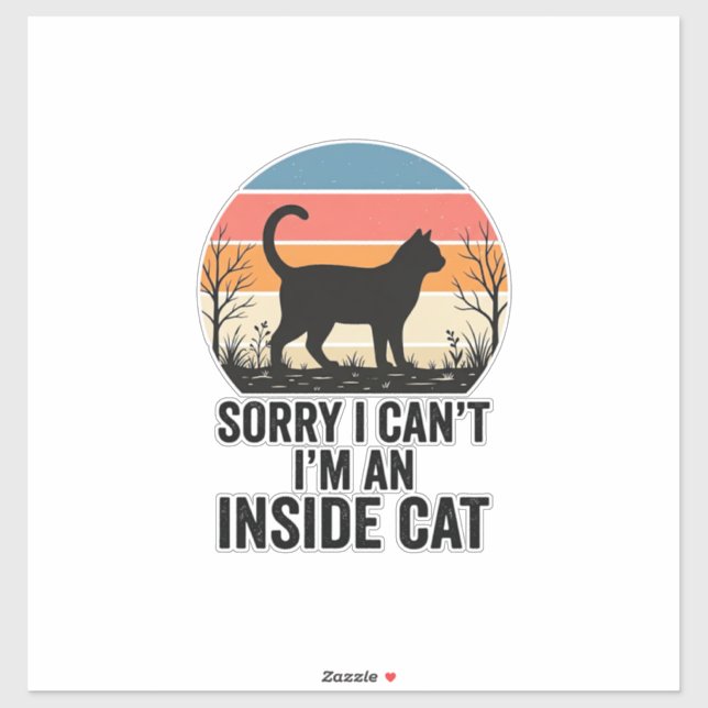Funny Inside Cat Vintage Cat Lover Design_1 (Sheet)