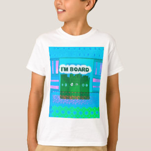 Funny Inspirational Graphic I Am bored Text Art T-Shirt