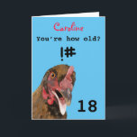 Funny insulting joke chicken 18th birthday card<br><div class="desc">🌶️ Put a smile on a face with this funny insulting age joke chicken 18th birthday card! - Simply click to personalise this design 🔥 My promises - This design has unique hand drawn elements (drawn my me!) - It is designed with you in mind 🙏 Thank you for supporting...</div>