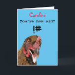 Funny insulting joke chicken birthday  card<br><div class="desc">🌶️ Put a smile on a face with this funny insulting age joke chicken birthday card! - Simply click to personalise this design 🔥 My promises - This design has unique hand drawn elements (drawn my me!) - It is designed with you in mind 🙏 Thank you for supporting my...</div>
