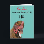 Funny insulting joke chicken birthday card<br><div class="desc">🌶️ Put a smile on a face with this funny insulting age joke chicken birthday card! - Simply click to personalise this design 🔥 My promises - This design has unique hand drawn elements (drawn my me!) - It is designed with you in mind 🙏 Thank you for supporting my...</div>