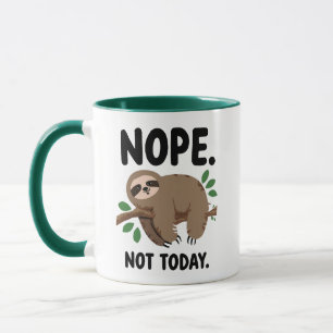 Funny Introvert Humor with a Lazy Sloth Mug