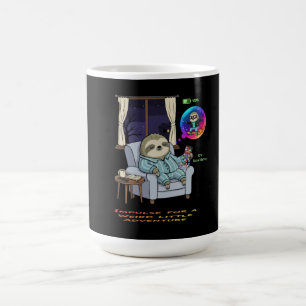 Funny Introvert Sloth Low Social Battery Adventur Magic Mug