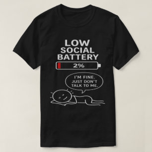 Funny Introvert Stick Figure Tee