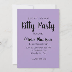 Funny Invitation   cat mum