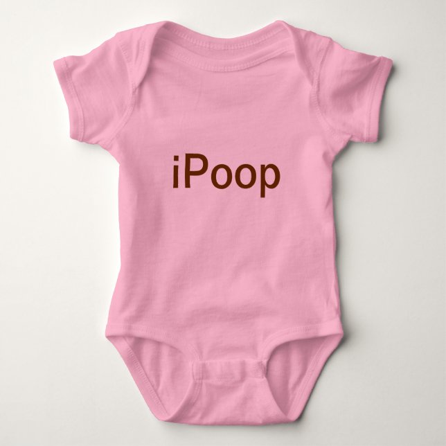 Funny iPoop Baby Shirt (Front)