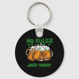 Funny Ireland Irish 4 Leaf St Paddys  Key Ring