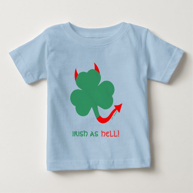 Funny Irish Baby Boys Clothing T-Shirt (Front)