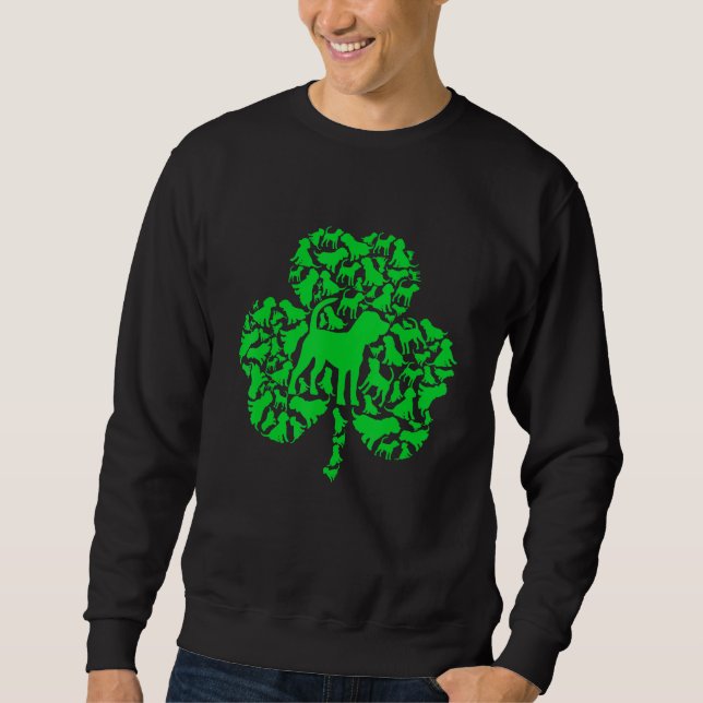 Funny Irish Beagle Dog Shamrock St Patrick S Day Sweatshirt (Front)
