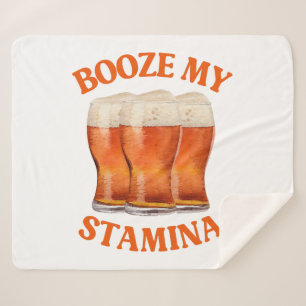 FUNNY IRISH BEER SHERPA BLANKET