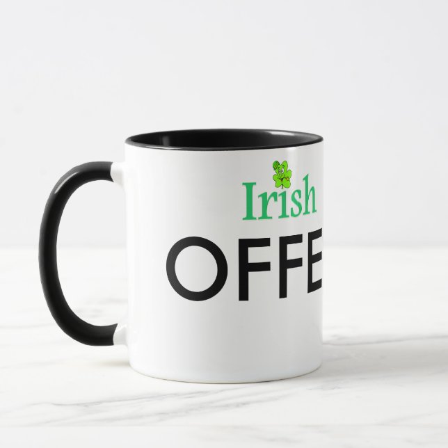 Funny Irish Coffee Gag Gift Fab Mug (Left)