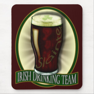Funny Irish Drinking Team Mouse Pad