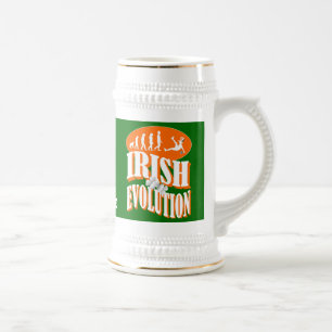 Funny Irish evolution Beer Stein