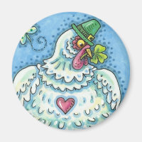 FUNNY IRISH HEN, GREEN EGGS AND SHAMROCKS CUTE