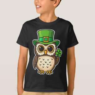 Funny irish owl st patrick's day lucky charm  T-Shirt