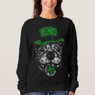Funny Irish Pitbull Shamrocks Green Hat St Patrick Sweatshirt