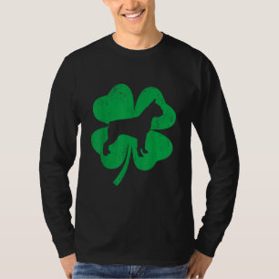 Funny Irish Shamrock Leaf Boston Terrier T-Shirt