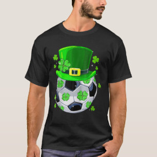 Funny Irish St Patrick Day Soccer Ball Shamrock T-Shirt