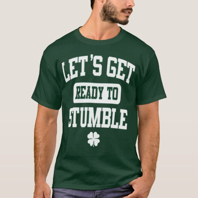 Funny Irish St Patrick's Day Drinking Beer Party T-Shirt (Front)