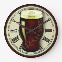 Funny Irish Stout Wall Clock