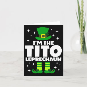 Funny Irish Tito Leprechaun Happy St Patricks Day Card