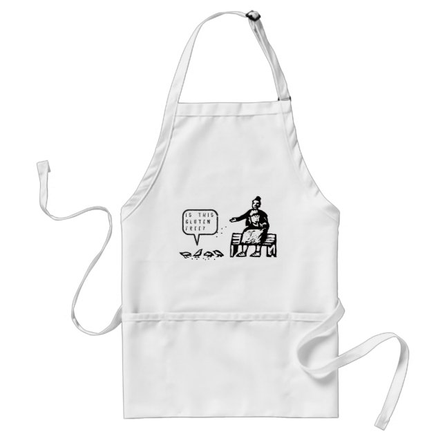 Funny Is This Gluten Free Birds Cartoon Standard Apron (Front)