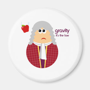 Funny Isaac Newton Magnet