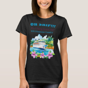 Funny Island Cruise Ship Family Reunion  T-Shirt