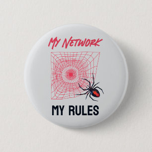Funny IT Network Admin Humour Gift 6 Cm Round Badge